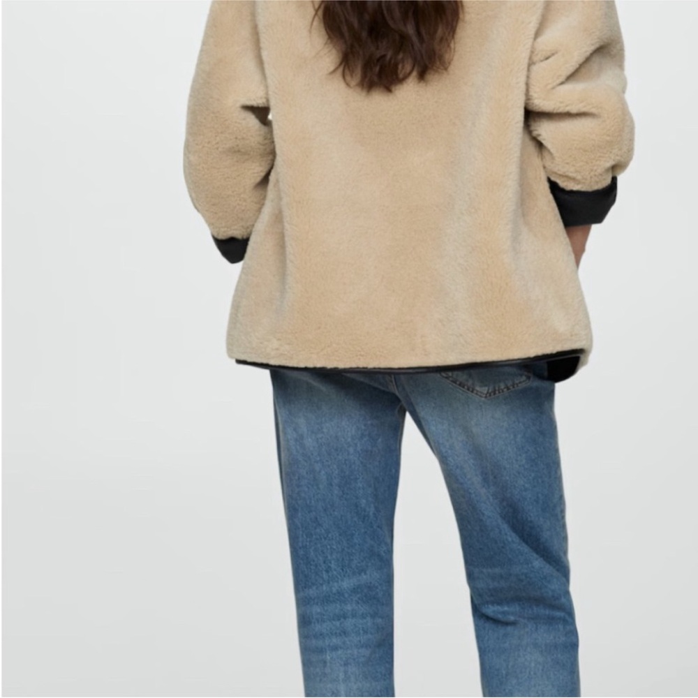 Mango Tan Shearling Jacket - Picture 4 of 12